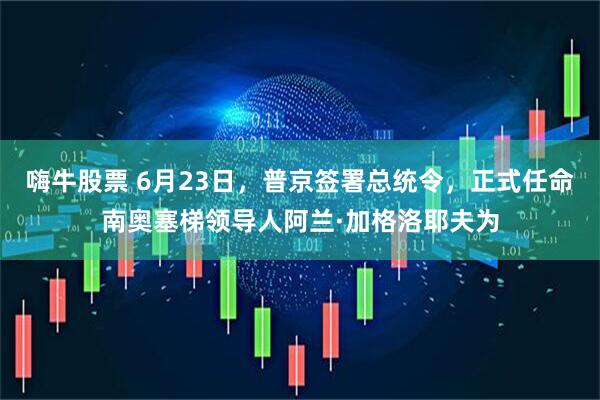 嗨牛股票 6月23日，普京签署总统令，正式任命南奥塞梯领导人阿兰·加格洛耶夫为